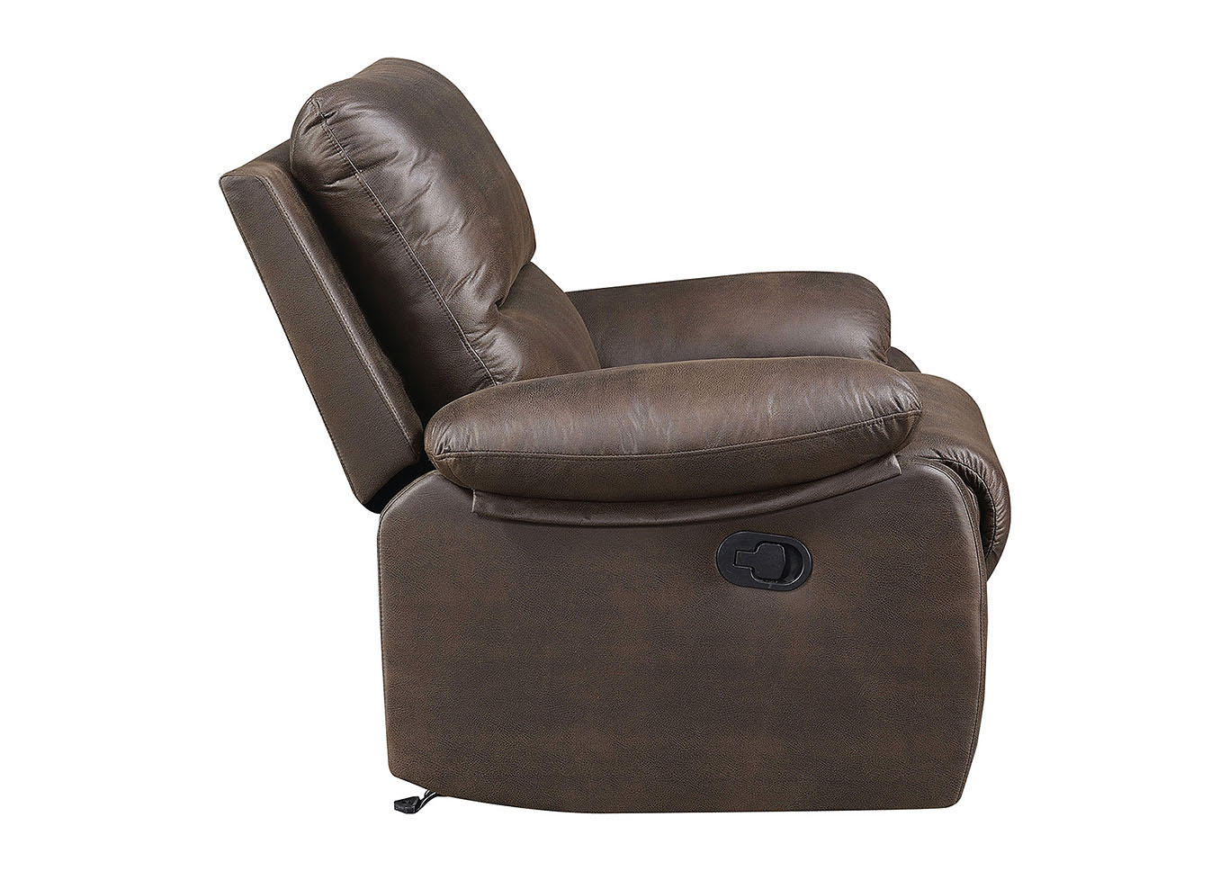 Barbara Chocolate Manual Motion Recliner,Taba Home Furnishings